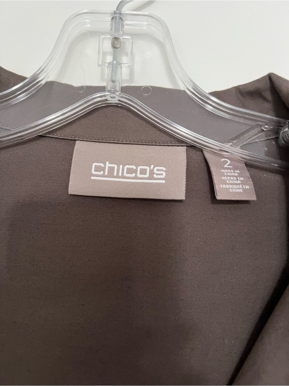 Chico's Brown Drawstring Utility Jacket - Picture 4 of 5